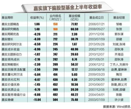 偏股性基金半年度排名及市场分析 偏股性基金半年排名