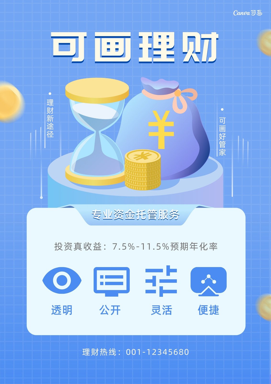 理财海报绘制，从国际时事新闻中汲取灵感 理财海报绘制